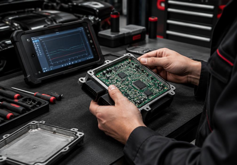 Serviço automotivo de módulos e sistemas eletrônicos