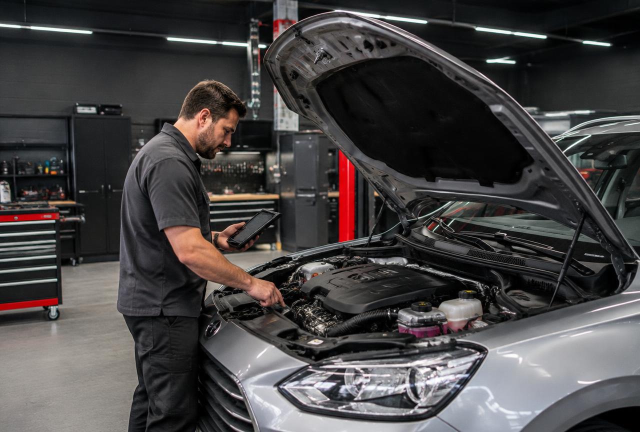 Serviço automotivo de motor